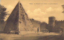 ITALIE - Roma - La Piramide Di C. Cestio E La Porta Ostiense - Carte Postale Ancienne - Altri Monumenti, Edifici