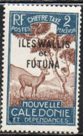 WALLIS AND FUTUNA ISLANDS 1930 POSTAGE DUE STAMPS TAXE SEGNATASSE OVERPRINTED MALAYAN SAMBAR 2c MH - Segnatasse