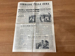 CORRIERE DELLA SERA I PEZZETTI DI LUNA HOUSTON  26 LUGLIO 1969 ORIGINALE. - Prime Edizioni