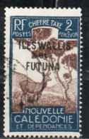 WALLIS AND FUTUNA ISLANDS 1930 POSTAGE DUE STAMPS TAXE SEGNATASSE OVERPRINTED MALAYAN SAMBAR 2c USED USATO OBLITERE' - Timbres-taxe