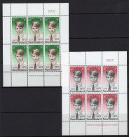 New Zealand 1973 Health - Prince Edward MS Set Of 2 HM (SG MS1033) - Unused Stamps