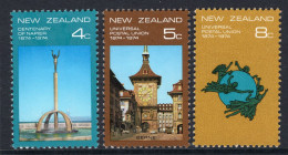New Zealand 1974 Centenary Of Napier & The UPU Set HM (SG 1047-1049) - Nuovi