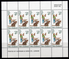 New Zealand 1974 Health - Children & Pets MS MNH (SG MS1057) - Unused Stamps