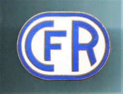 Très Rare Badge, Insigne, Plaque, (cuivre émaillé) Du CFR (chemin De Fer De La Réunion) - Chemin De Fer