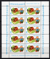 New Zealand 1975 Health - Children & Baby Animals MS HM (SG MS1082) - Unused Stamps