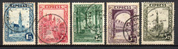 Col33 Belgique Belgium 1929 Expres N° 1 à 5 Oblitéré Cote : 26,50€ - Oblitérés