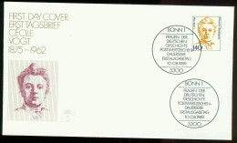 Fd Germany, BRD FDC 1989 MiNr 1432 | Famous German Women. Cecile Vogt (medical Researcher) - FDC: Briefe