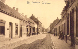 BEGIQUE - Basel-Waas - Rue De L'Eglise - Carte Postale Ancienne - Andere & Zonder Classificatie