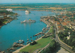 D-23570 Lübeck - Travemünde - Fähren - Ferries - Werft - Luftaufnahme - Aerial View - Luebeck-Travemuende