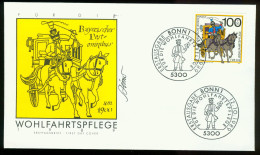 Fd Germany, BRD FDC 1989 MiNr 1439 | Postal Deliveries. Bavarian Mail  Coach, 1900 - FDC: Briefe