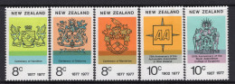 New Zealand 1977 Anniversaries Set HM (SG 1132-1136) - Nuevos