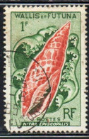 WALLIS AND FUTUNA ISLANDS 1962 1963 SEA SHELLS MITRA EPISCOPALIS 1fr USED USATO OBLITERE' - Usati