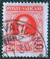 2,50 L Papst Pope Pius XI 1929 Mi 11 Yv 36 Used Gebruikt Oblitere VATICANO VATICAN VATICAAN - Used Stamps