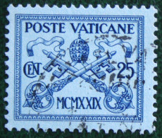 25 Cent Papst Pope Pius XI 1929 Mi 4 Yv 29 Used Gebruikt Oblitere VATICANO VATICAN VATICAAN - Used Stamps
