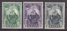 Malta 1951 Mi#223-225 Mint Hinged - Malte