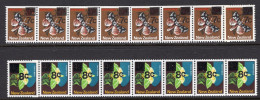 New Zealand 1977 Buttefly Coil Stamps Strip Join Set MNH (SG 1143-1144) - Nuevos