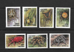 TANZANIE 1994 ARAIGNEES  YVERT N°1585/91 NEUF MNH** - Ragni