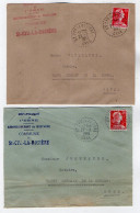 TB 4278 - 1957/59 - LSC - Lettre De SAINT - CYR - LA - ROSIERE ( Cachet Perlé ) Pour SAINT - GERMAIN - DE - LA - COUDRE - 1921-1960: Période Moderne