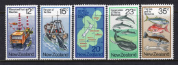 New Zealand 1978 Resources Of The Sea Set HM (SG 1174-1178) - Unused Stamps