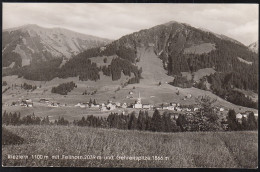 Austria - 6991 Riezlern - 1100m Mit Fellhorn Und Gehrenspitze - Alte Ortsansicht Mit Kirche - Kleinwalsertal