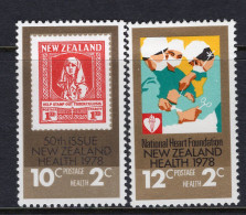 New Zealand 1978 Health - Health Commemoration Set HM (SG 1179-1180) - Unused Stamps