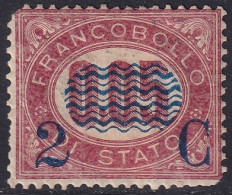 Italy 1878 Sc 38 Italia Sa 30 MH* Faulty Heavy Hinge Thin - Nuevos