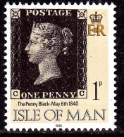 Isle Of Man 1990 150th Anniversary Publishment Of The First Stamp Post Philately Stamps On Stamps Black Penny MNH - Other & Unclassified
