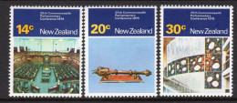 New Zealand 1979 Commonwealth Parliamentary Conference Set HM (SG 1207-1209) - Neufs