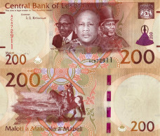 Lesotho / 200 Maloti / 2021 / P-26(a) / UNC - Lesotho