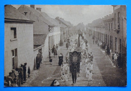 Kerkeveld-Deurne 1926: Eerste Processie Van D.L.V. Van Geduringen Bijstand, Très Animée - Autres & Non Classés