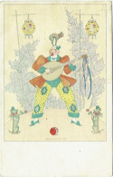 Illustrateur : KOEHLER, Mela. Wien 1918. Cirque. Clown. Chiens Savants. - Köhler, Mela