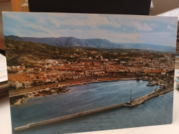 Cartolina Reggio Calabria , Porto, Sfondo Panorama Rione S.Caterina 1971 - Reggio Calabria