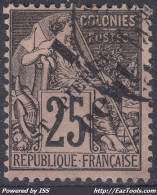 ST PIERRE & MIQUELON : DEESSE ASSISE SURCHARGEE N° 37 AVEC OBLITERATION LEGERE - Used Stamps