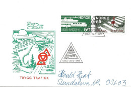 Norway 1969 Centenary Of The Timetable Of The Norwegian Transport Company, Traffic Safety Mi 581-582 FDC - Covers & Documents