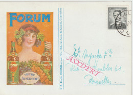 S.A. Ets G. Moinil Et Fils  Courcelles  / Apéritif " Forum " 1954 - 1950 - ...