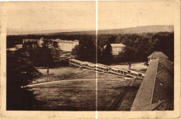 95 . SAINT MARTIN DU TERTRE . VUE PANORAMIQUE AVEC LA GALERIE DE CURE . 1942( Trait Blanc Pas Sur Original ) - Saint-Martin-du-Tertre