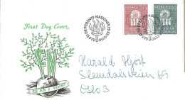 Norway 1970 25th Anniversary Of The United Nations. Mi 611 - 612    FDC - Covers & Documents