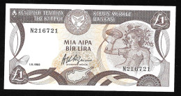 Cyprus  One Pound 1.11.1982 UNC! - Chipre