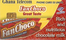 GHANA - CHIP CARD - ADVERTISING - FAN CHOCO - Ghana