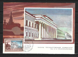 URSS. N°3472 De 1969 Sur Carte Maximum. Université Lénine à Kazan. - Lenin