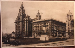 Cpa,Liver And Cunard Buildings, Liverpool, Valentines Post Card Selectype "series", Non écrite, ROYAUME-UNI - Liverpool