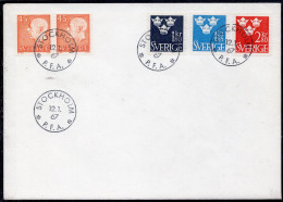 Sweden 1967 -  Tree Crowns - New Values- Cover - Cartas & Documentos