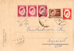 ROMANIA - 1946 : IMPRIMAT : BANCA NATIONALA A ROMÂNIEI / SLATINA - TARIF / RATE : 140 LEI (al594) - Covers & Documents
