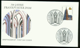 Fd Germany, BRD FDC 1989 MiNr 1434 | 750th Anniv Of Frankfurt Cathedral - FDC: Briefe