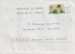 Timbre Seul Sur Lettre N°A2162 Dans L'herault Volets (oblitération Du 06/02/2023) - Lettres & Documents