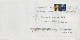 Timbre Seul Sur Lettre N°A2113 James Cook (oblitération Du 08/08/2022) - Lettres & Documents