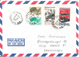 France Air Mail Cover Sent To Denmark 9-2-1987 Topic Stamps - Andere & Zonder Classificatie