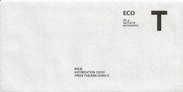 Lettre T, Engie, Eco 50gr - Karten/Antwortumschläge T