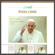Pope Francis Visit HUNGARY 2023 - Personalized Stamp 2017 VIGNETTE LABEL MNH - Corner - Popes