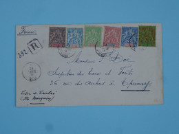 C ETAB. OCEANIE  BELLE LETTRE  RARISSIME  1909 RARE  BUREAU TIAOKAé MARQUISES A EPERNAY  CHAMPAGNE FRANCE+++++ - Brieven En Documenten